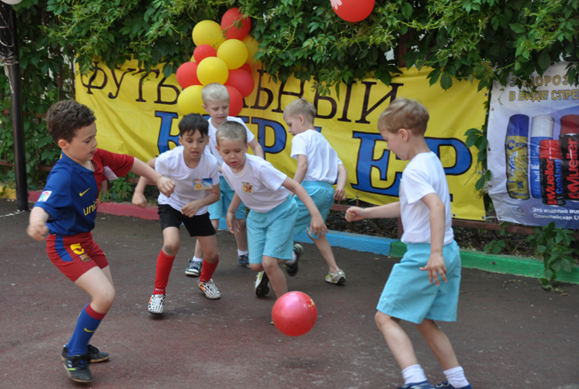Турнир по футболу между детскими садами в Ростове
