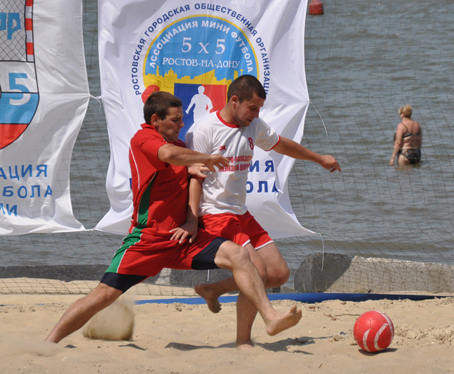 Фото пляжный футбол в Ростове-на-Дону