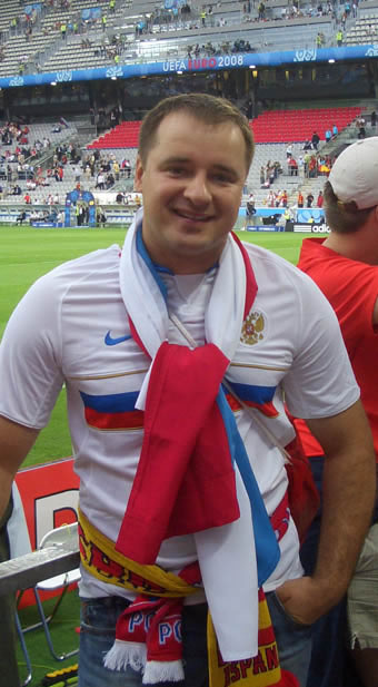 Руководитель команды «Альянс» Александр Демиденко - на чемпионате Европы-2008 